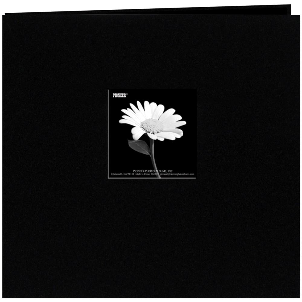 Pioneer Book Cloth Cover Post Bound Album 12"X12" Black