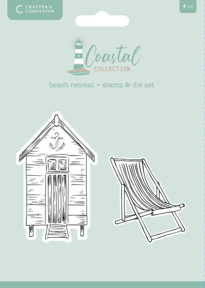 Clear Stamp & Die Set, Coastal - Beach Retreat