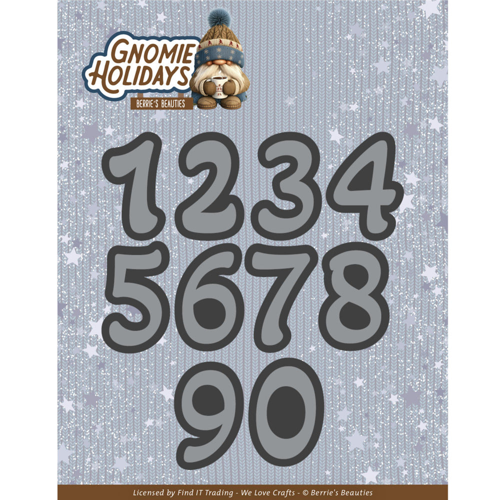 Berries Beauties Die, Gnomie Holidays - Gnomie Numbers
