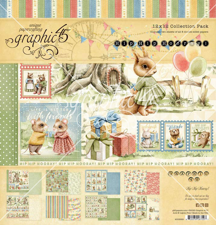 12X12 Collection Pack, Hip Hip Hooray