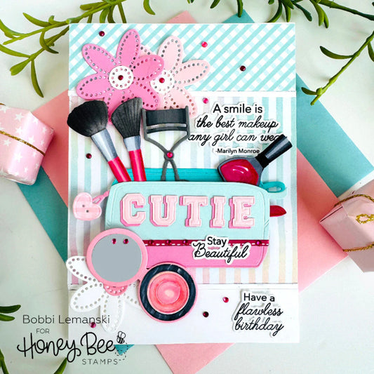 Honey Cuts Die, Lovely Layers: Zipper Bag - Makeup Add-On