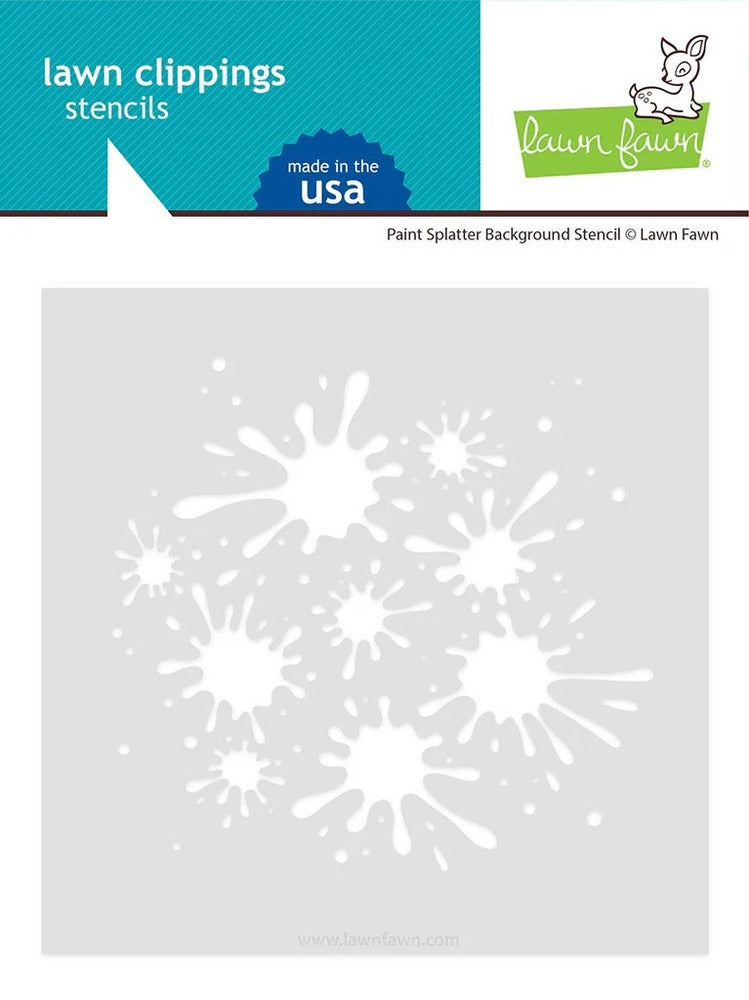 Stencil, Paint Splatter Background