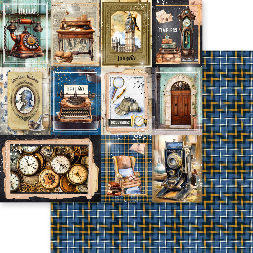 12X12 Patterned Paper, Get a Clue
