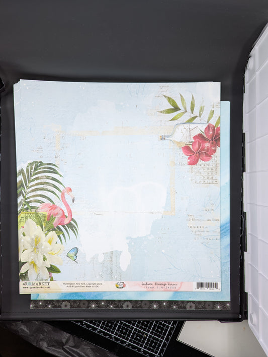 12x12 Sunburst flamingo terrace