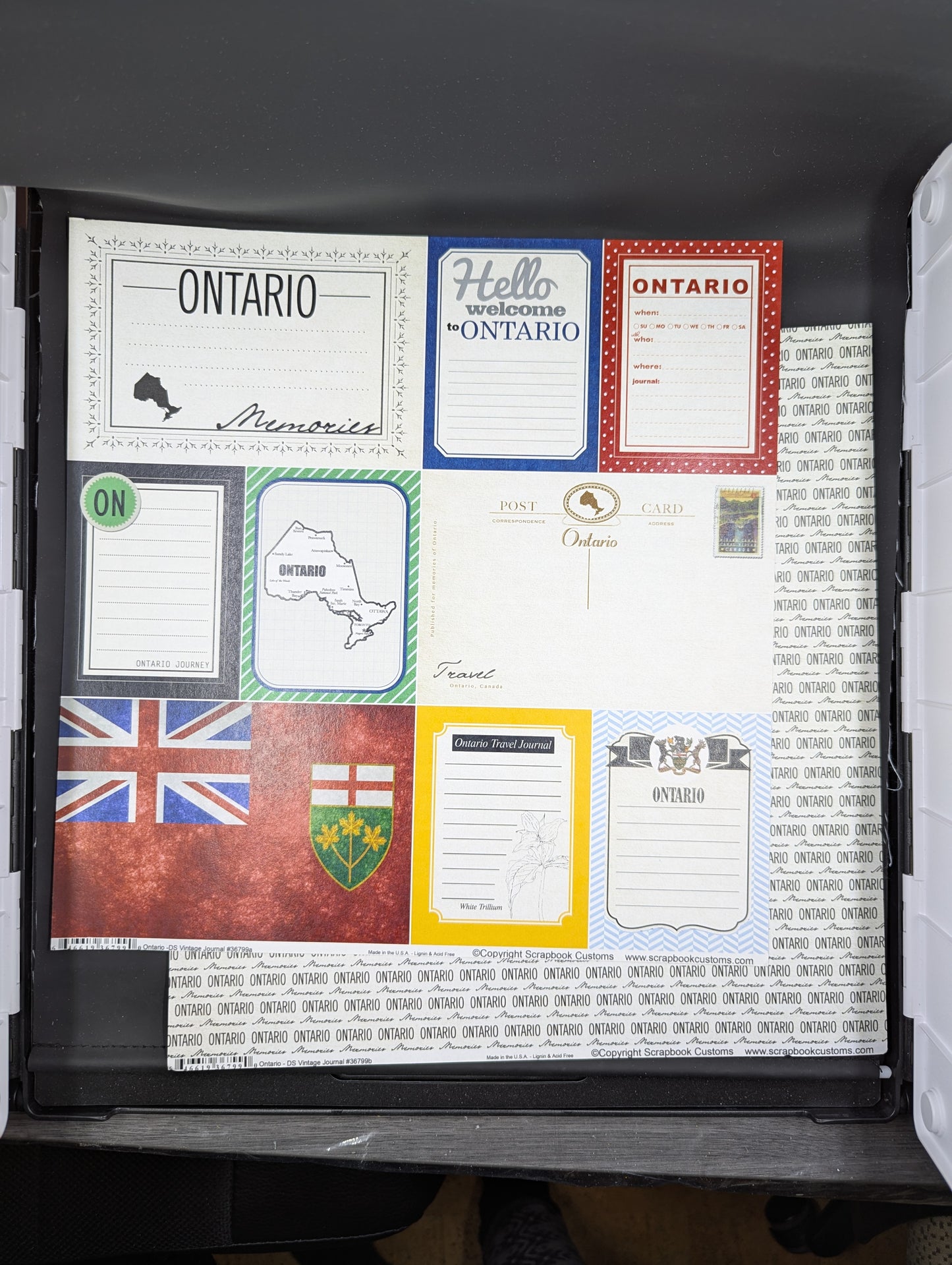 British Columbia DS vintage JOurnal 12x12