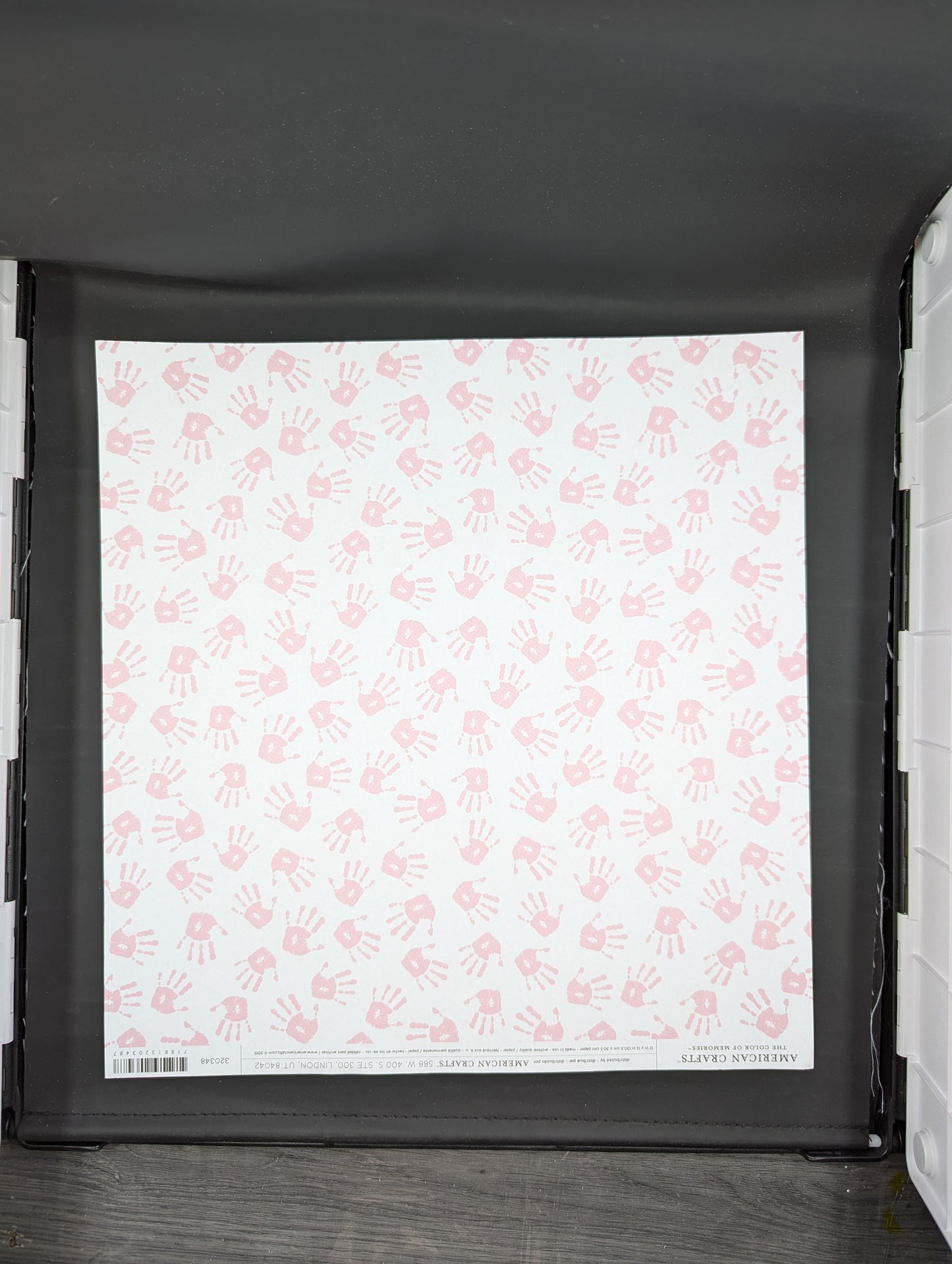 Pink Baby handprints