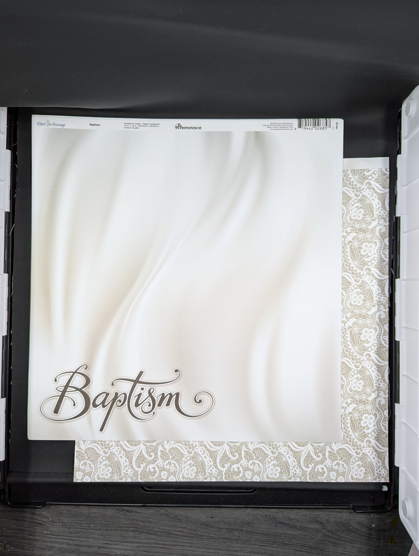 Baptism white silk