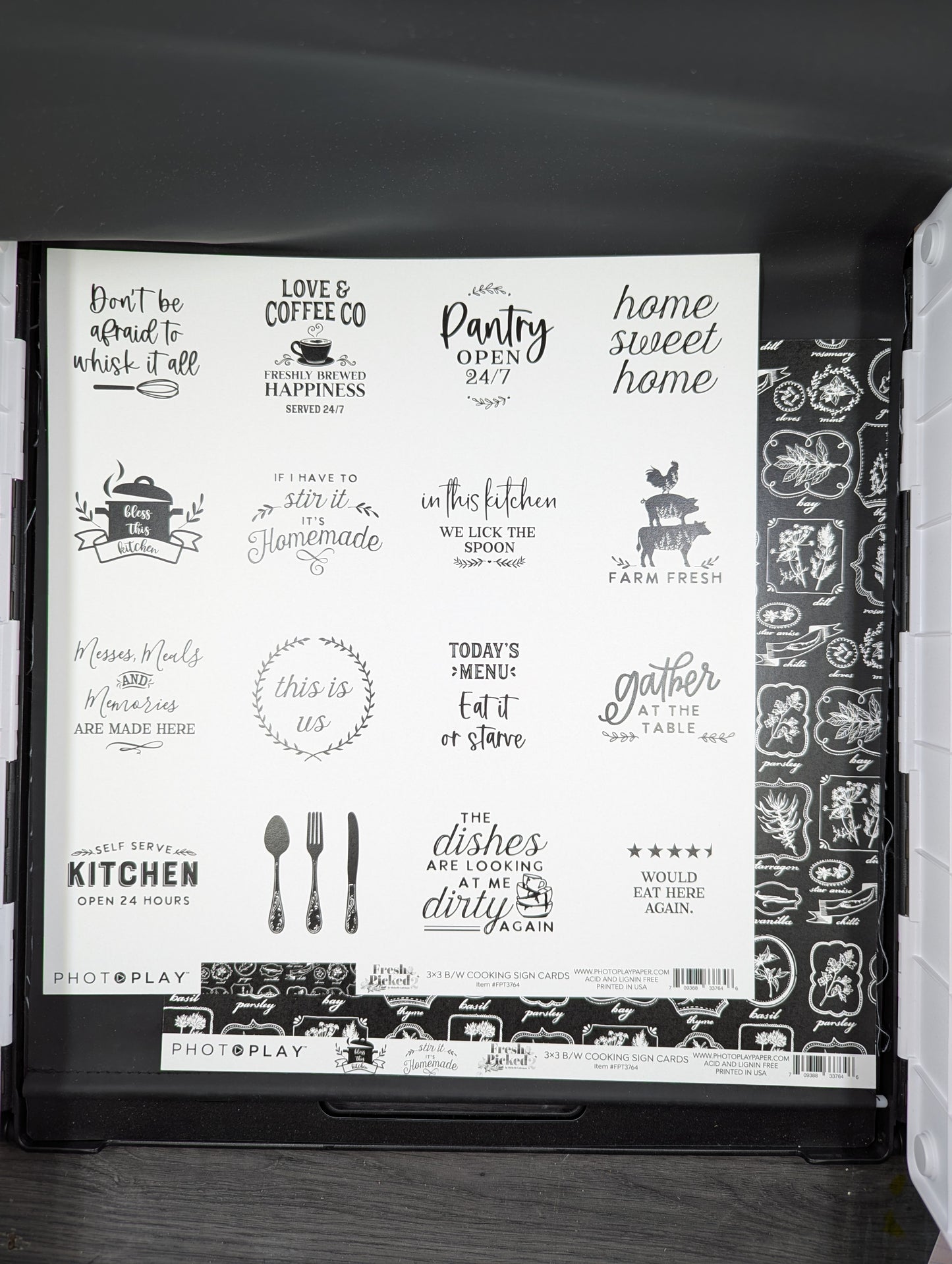Cooking Sign cards fresh baked