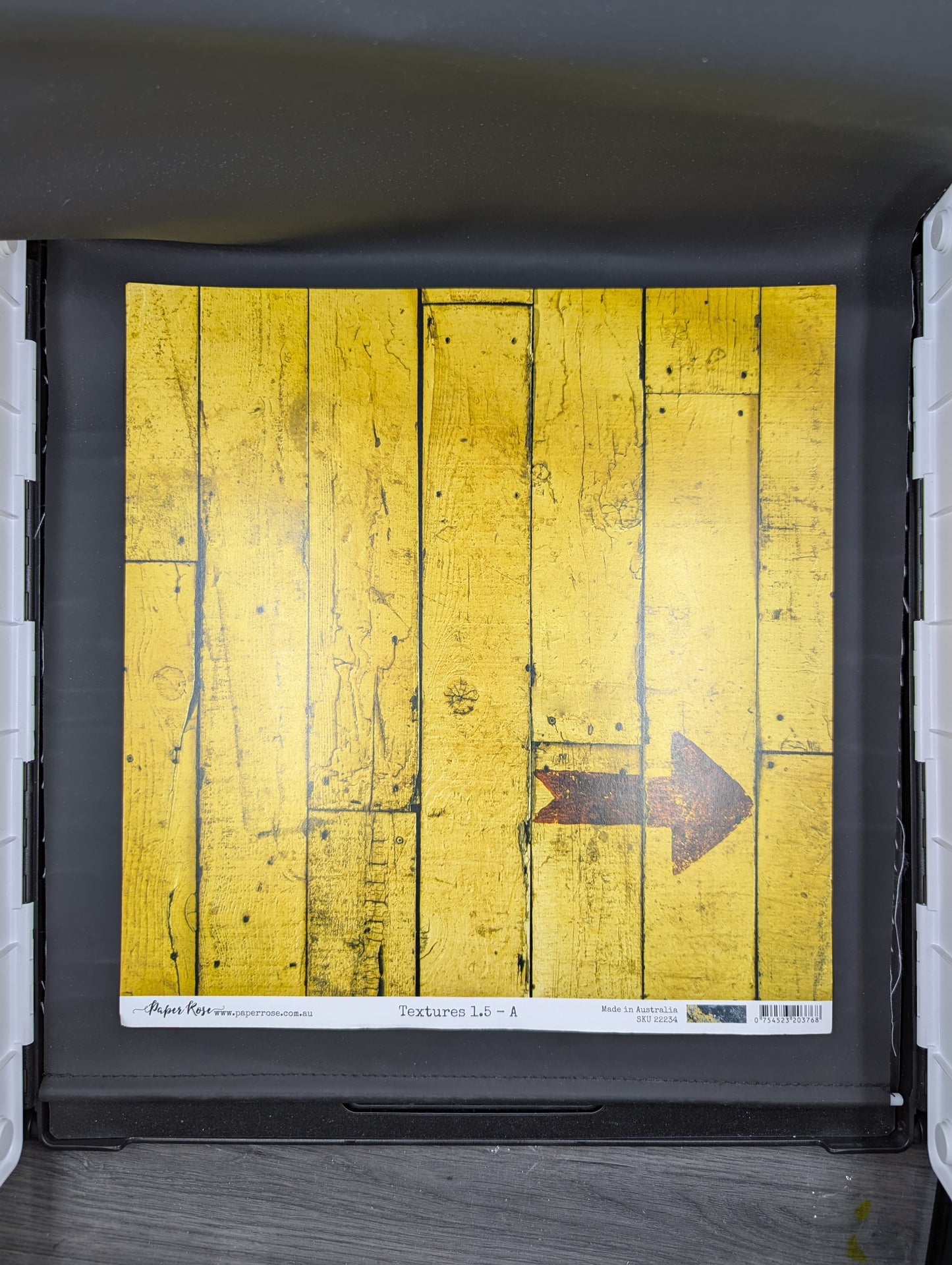 Yellow wood panel