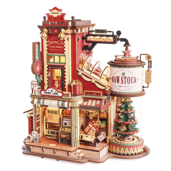 ROKR 3D Wooden Puzzle, Magic Amusement Park - Christmas Dream Gift Factory