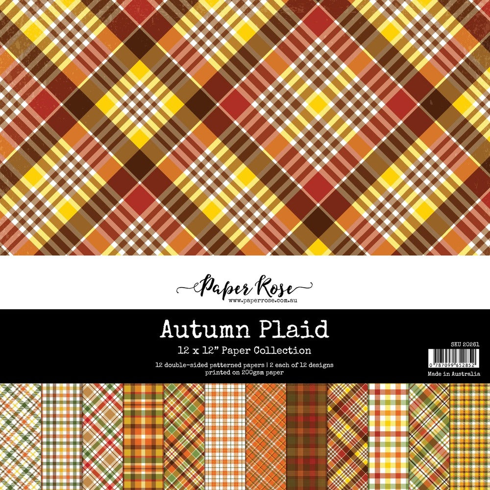 12X12 Paper Collection, Autumn Plaid