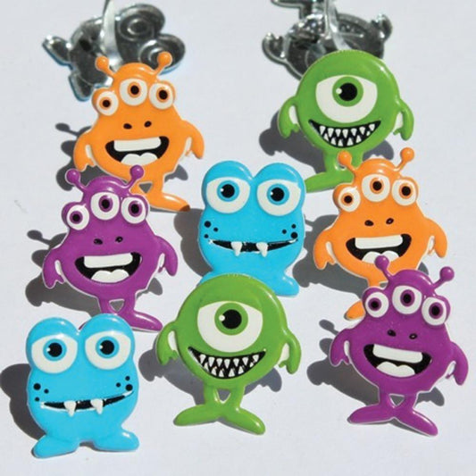 Eyelet Outlet Shape Brads 12/Pkg Monsters