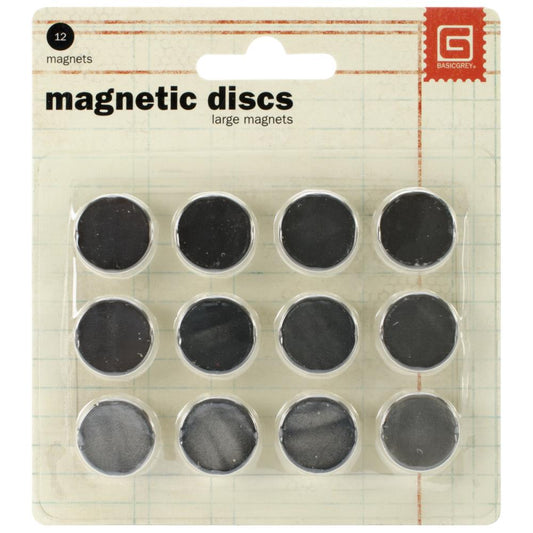 Magnetic Discs .625" 12/Pkg 1/32" Thick LARGE