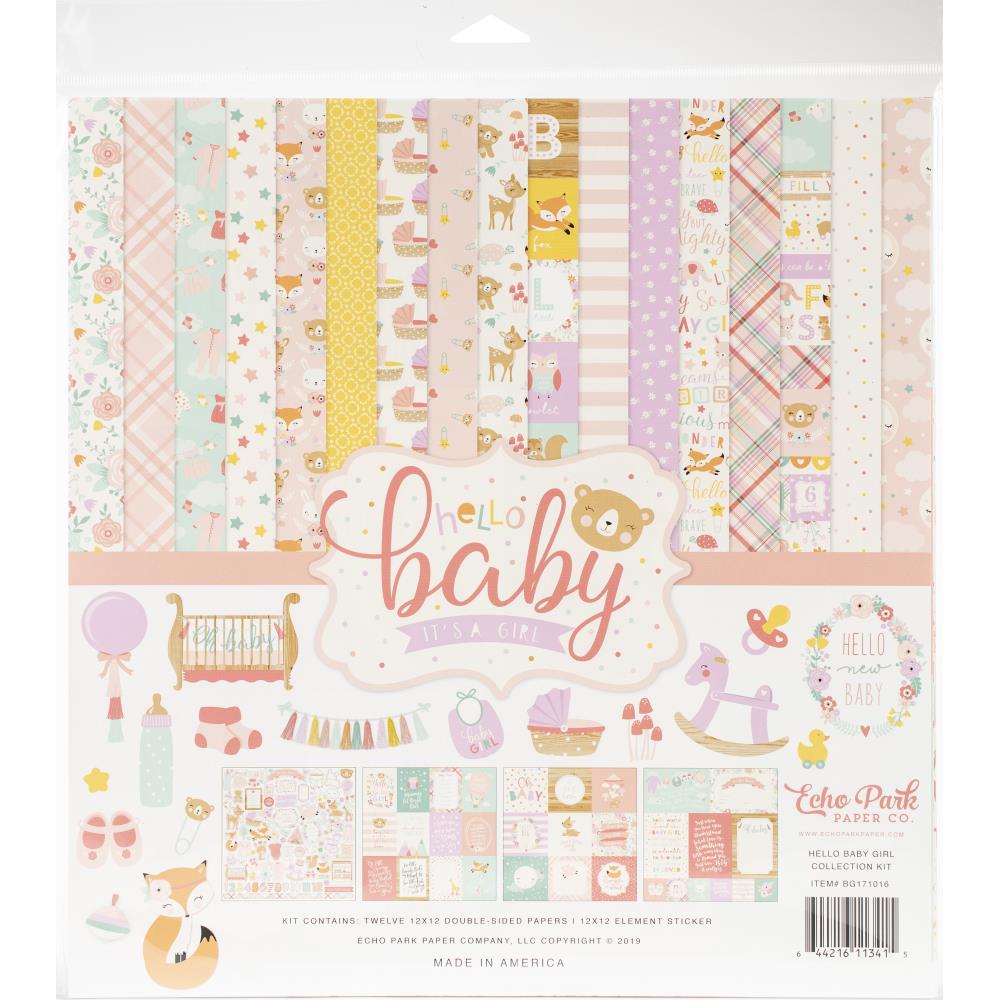 Collection Kit 12"X12" Hello baby Girl