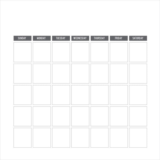 PhotoPlay Blank Calendar Sheets 12"X12"