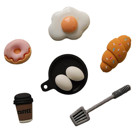 Buttons Galore Flatbackz Embellishments Breakfast