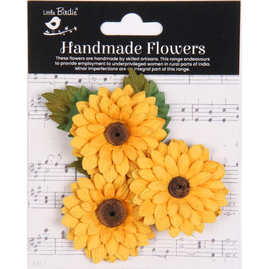 Embellishment 3/Pkg Sunshine Sunflower