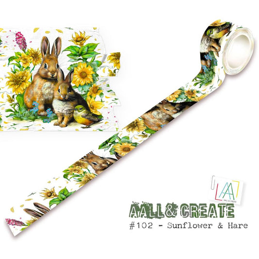 AALL & Create washi tape layer it up sunflower & Hare