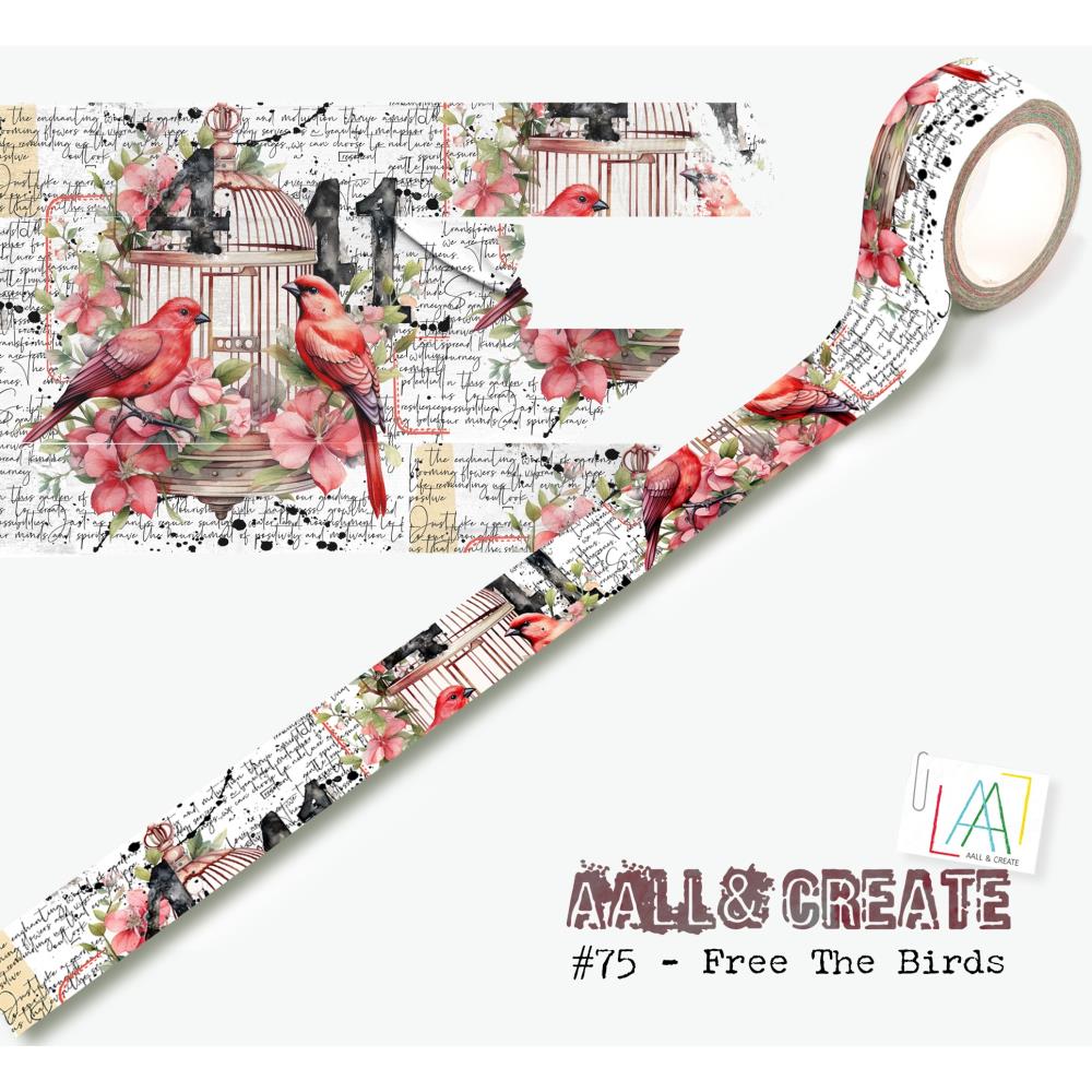 AALL & Create washi tape layer it up free the birds