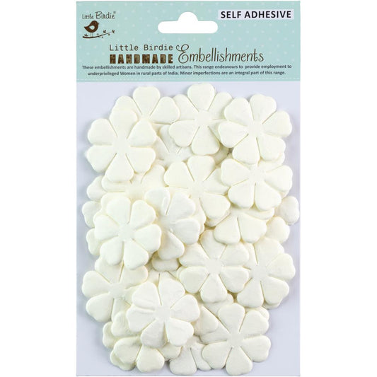 Paper Flowers 35/Pkg Shabby Chic