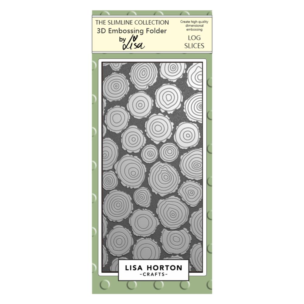 Log Slices Lisa Horton Crafts Embossing Folder