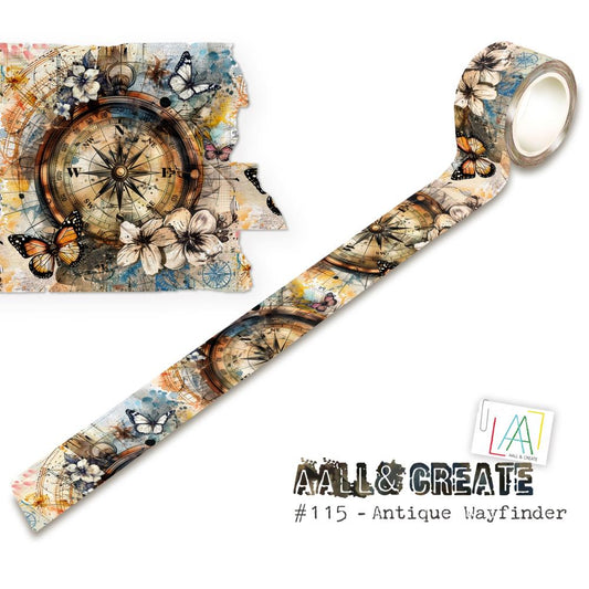 AALL & Create washi tape layer it up antique wayfinder