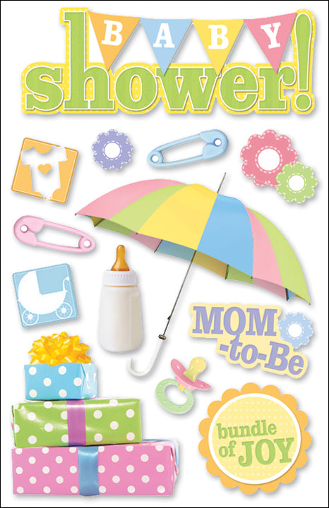 3D stickers Baby shower