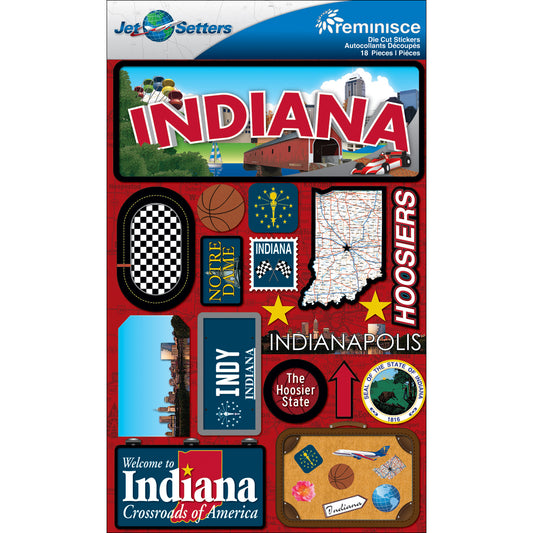 Stickers Indiana travel