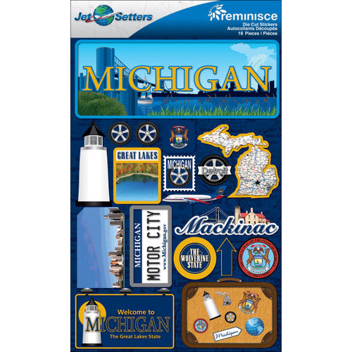 Travel Stickers Michigan