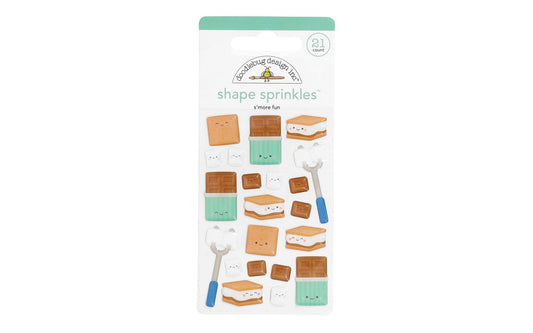 Doodlebug sticker shape sprinkles s'more fun