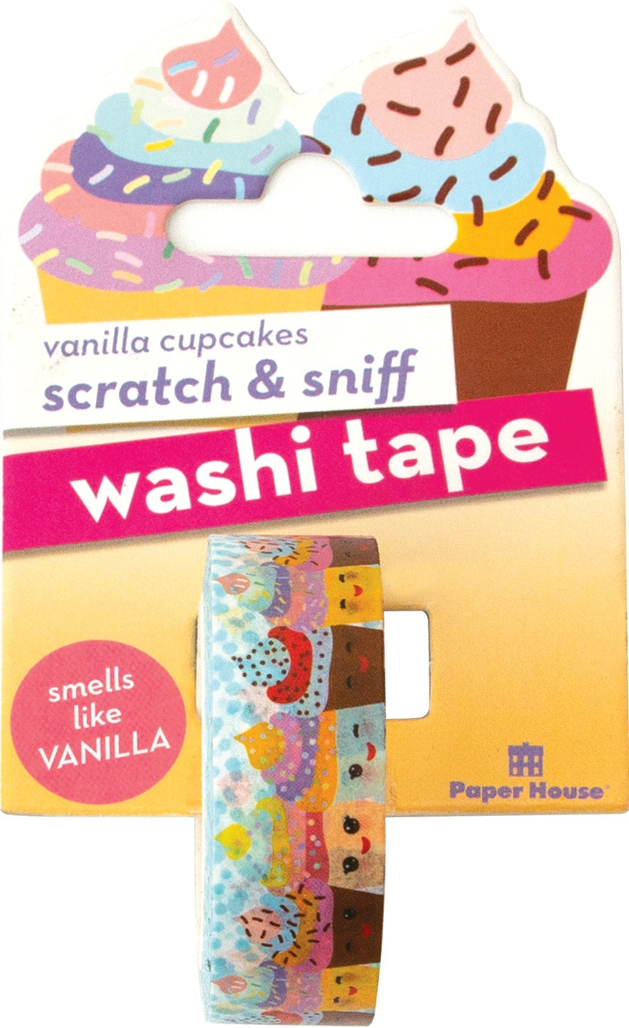 Washi Tape scratch and sniff vanilla cupcakes