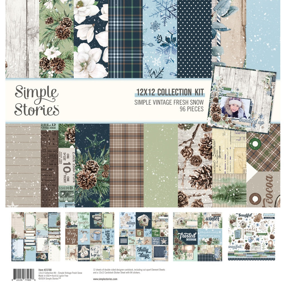 Collection Kit 12"X12" Simple Vintage Fresh Snow