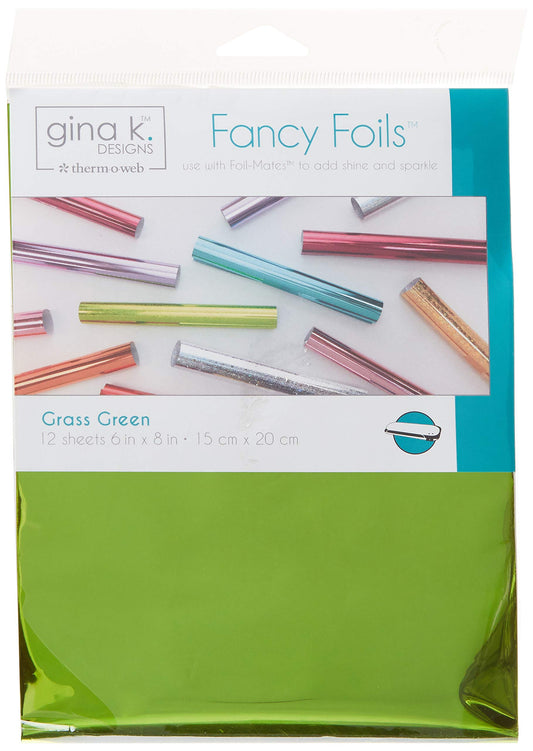 Gina K Fancy foil 6x8 Grass Green