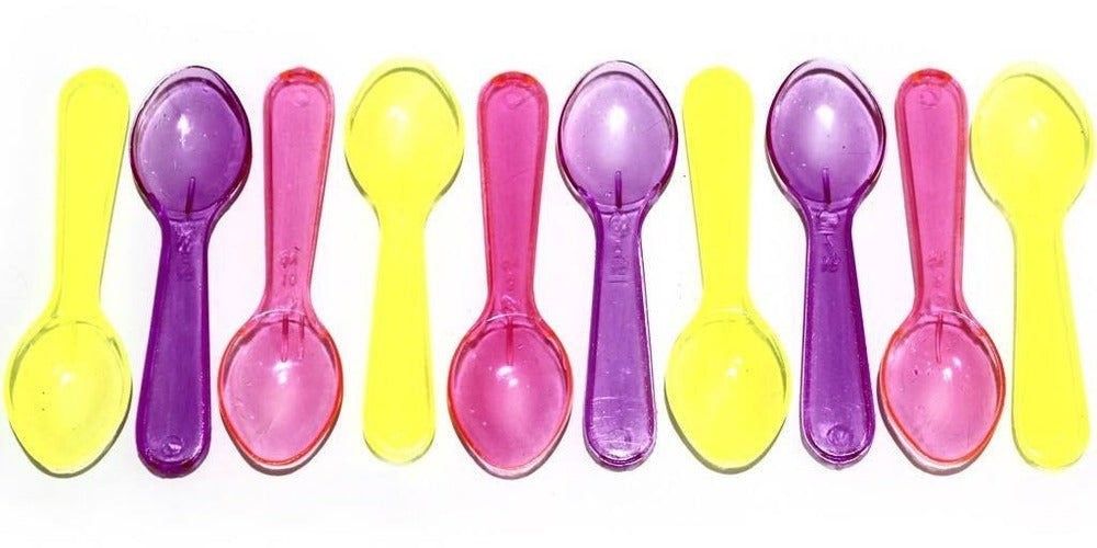 Rainbow Glitter Spoons (Small)