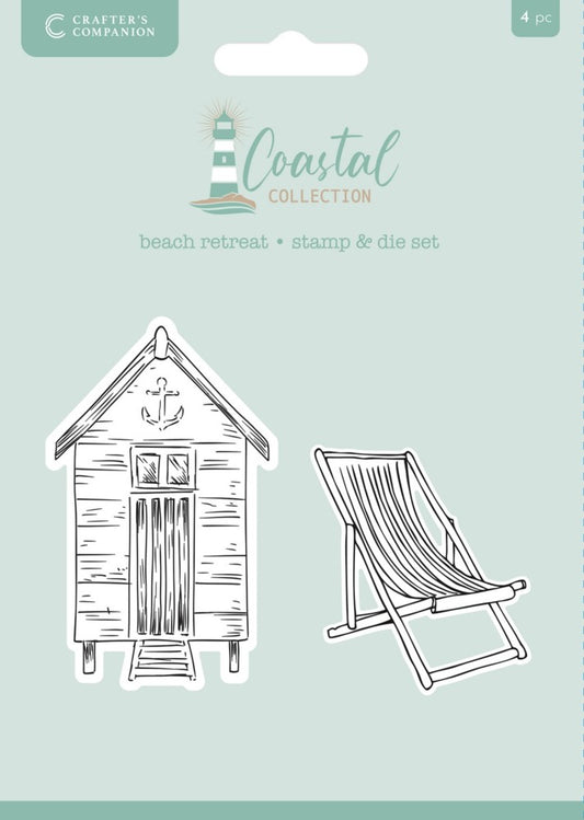 Clear Stamp & Die Set, Coastal - Beach Retreat