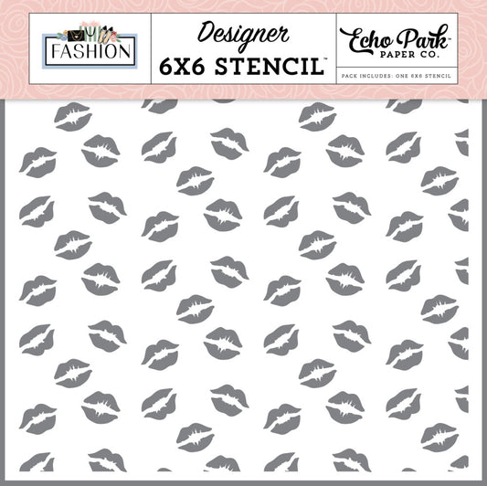 Stencil, Fashion - Hello Gorgeous Lips