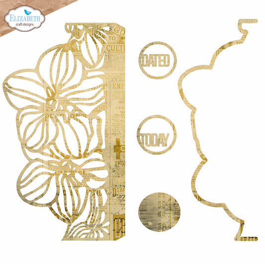 Die, Borderpage with Flowers