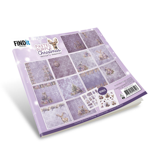 Berries Beauties 8X8 Paper Pack, Pastel Purple Christmas