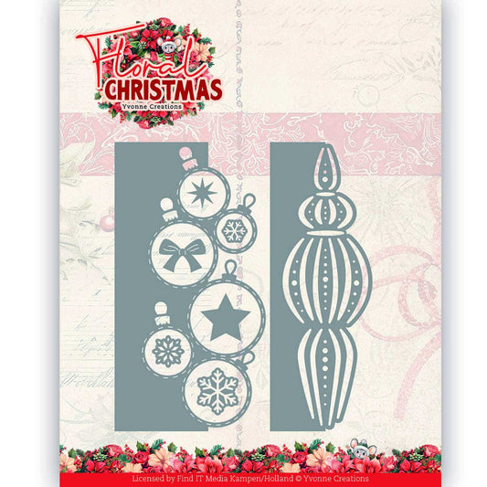 Die, Floral Christmas - Bauble Borders
