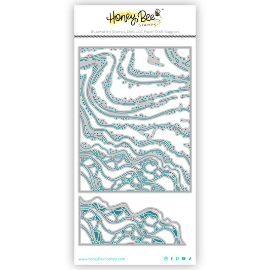 Honey Cuts Die, Beach Break A2 Cover Plate and stencil BUNDLE