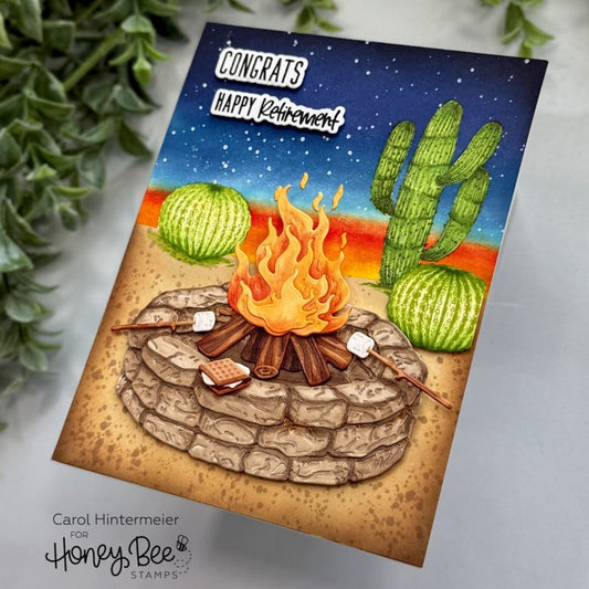 Honey Cuts Die, Lovely Layers: Firepit