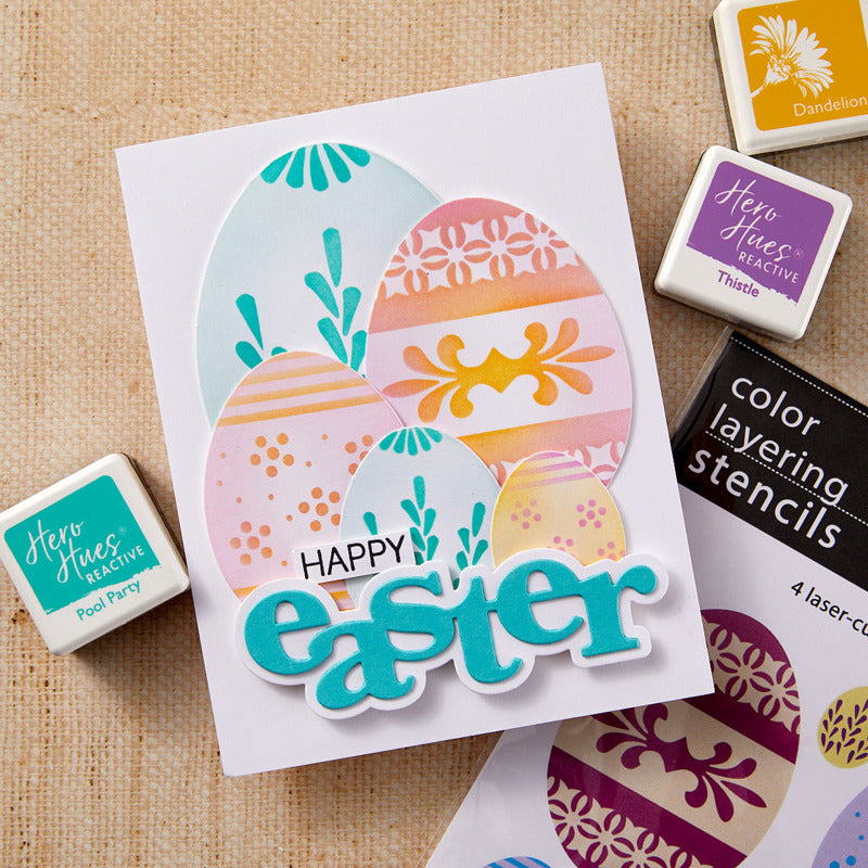 Stencils, Color Layering Decorative Eggs