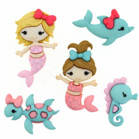 Dress It Up "Mermaid Kisses" Buttons