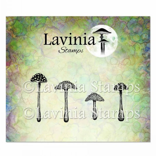 Clear Stamp, Purple Cap Mushrooms