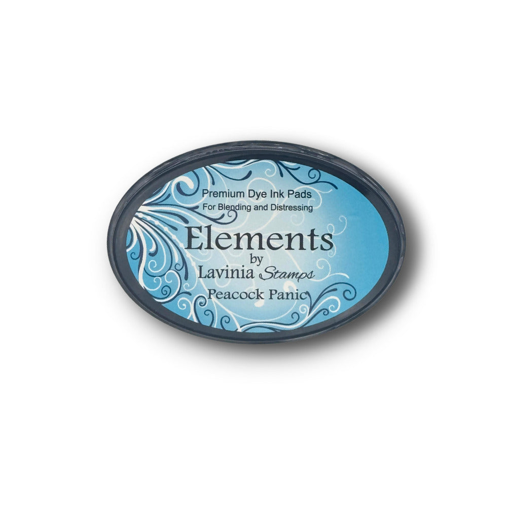 Elements Premium Dye Ink Pad, Peacock Panic