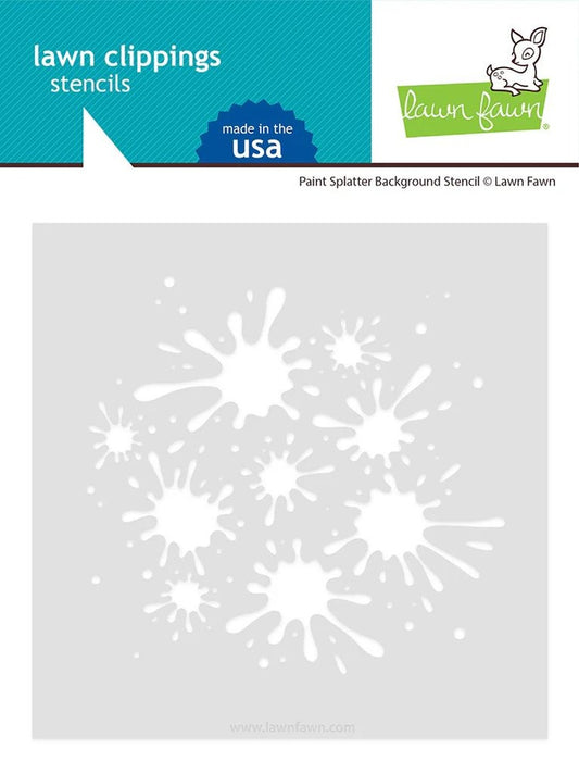 Stencil, Paint Splatter Background