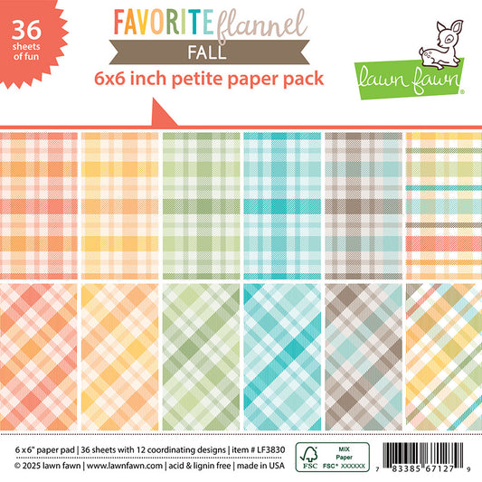 6X6 Petite Paper Pack, Favorite Flannel Fall