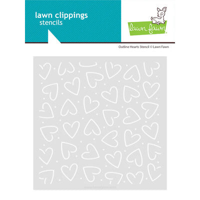 Stencil Outline Hearts