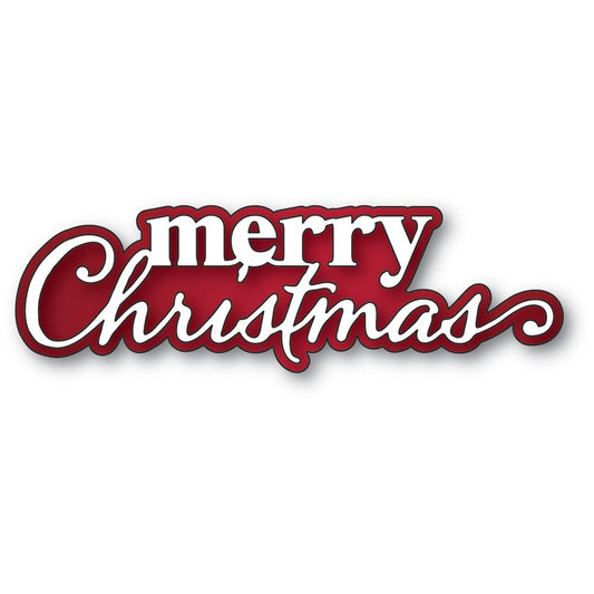 Die, Merry Christmas Stylish Script