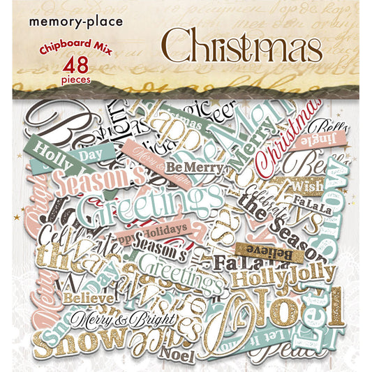 Chipboard Mix, Christmas